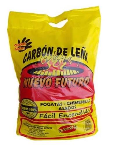 Empaque amarillo de Carbón de Leña Nuevo Futuro